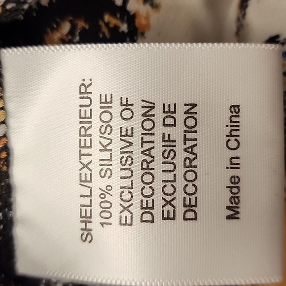 Tory Burch Womens 4 Eileen Silk de Chine Tunic Top Wally Print Stitch Size 14 - Picture 9 of 9